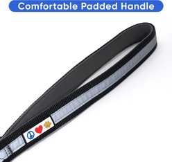Pawtitas Padded Reflective Short Dog Leash, Black slide 2 of 8