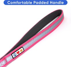 Pawtitas Padded Reflective Short Dog Leash, Pink slide 2 of 8