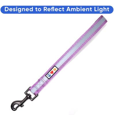 Show full view: Pawtitas Padded Reflective Short Dog Leash, Purple, Large slide 4 of 8