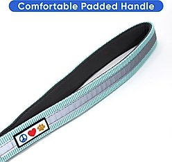 Pawtitas Padded Reflective Short Dog Leash, Teal, Large slide 2 of 8