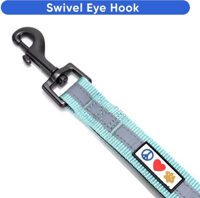 Show full view: Pawtitas Padded Reflective Short Dog Leash, Teal, Large slide 5 of 8