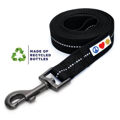 Show full view: Pawtitas Recycled Reflective Dog Leash, Black, Small slide 1 of 9