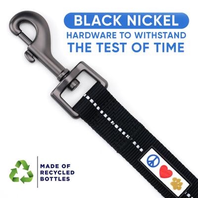 Show full view: Pawtitas Recycled Reflective Dog Leash, Black, Small slide 5 of 9