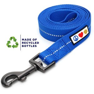 Pawtitas Recycled Reflective Dog Leash, Blue, Small
