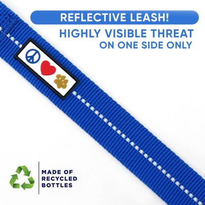 Show full view: Pawtitas Recycled Reflective Dog Leash, Blue, Small slide 3 of 9