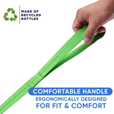 Show full view: Pawtitas Recycled Reflective Dog Leash, Green, Large slide 4 of 9