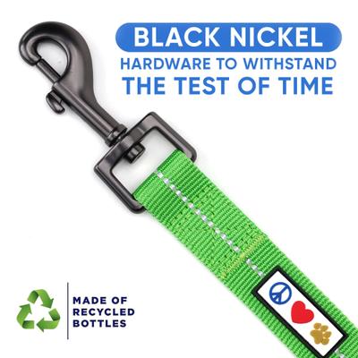Show full view: Pawtitas Recycled Reflective Dog Leash, Green, Large slide 5 of 9