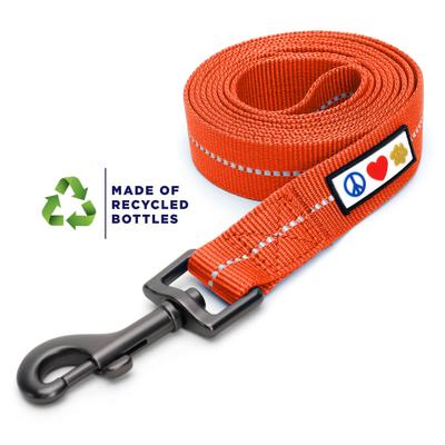 Show full view: Pawtitas Recycled Reflective Dog Leash, Orange, Small slide 1 of 10