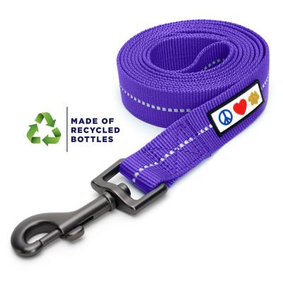 Show full view: Pawtitas Recycled Reflective Dog Leash, Purple, Small slide 1 of 9