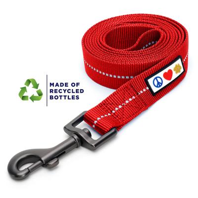 Show full view: Pawtitas Recycled Reflective Dog Leash, Red, Large slide 1 of 9