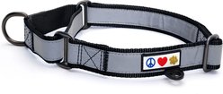 Pawtitas Reflective Martingale Dog Collar, Black, Small