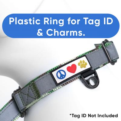 Show full view: Pawtitas Reflective Martingale Dog Collar, Camo Green, Medium slide 3 of 10