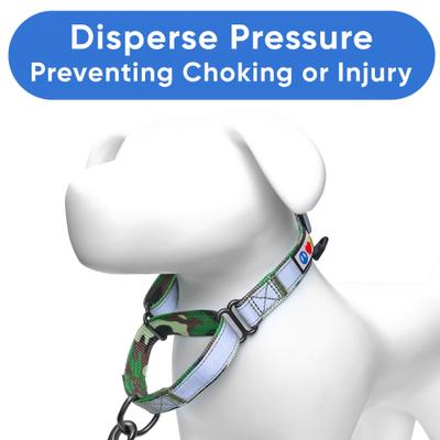 Show full view: Pawtitas Reflective Martingale Dog Collar, Camo Green, Medium slide 5 of 10