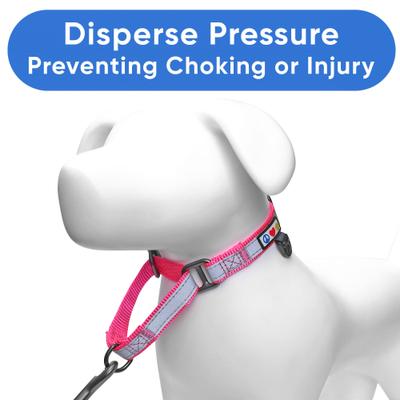 Show full view: Pawtitas Reflective Martingale Dog Collar, Pink, Small slide 5 of 10