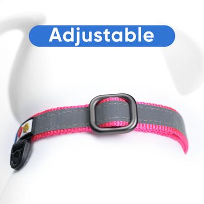 Show full view: Pawtitas Reflective Martingale Dog Collar, Pink, Small slide 6 of 10