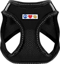 Pawtitas Reflective Mesh Dog Harness, Black, XX-Small
