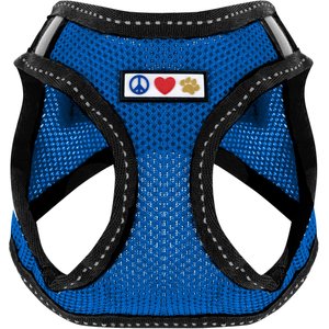 Pawtitas Reflective Mesh Dog Harness, Blue, X-Small