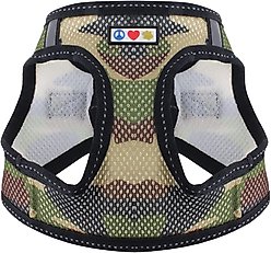 Pawtitas Reflective Mesh Dog Harness, Camouflage Green, XX-Small