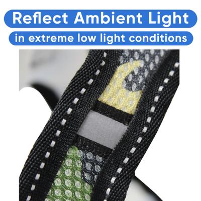 Show full view: Pawtitas Reflective Mesh Dog Harness, Camouflage Green, XX-Small slide 4 of 10