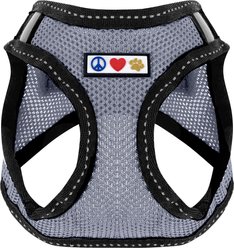 Pawtitas Reflective Mesh Dog Harness, Grey, Small