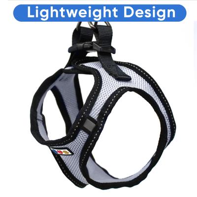 Show full view: Pawtitas Reflective Mesh Dog Harness, Grey, X-Large slide 6 of 11