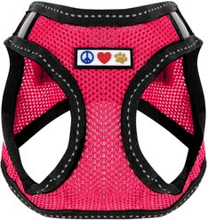 Pawtitas Reflective Mesh Dog Harness, Pink, Small
