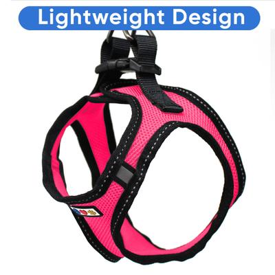 Show full view: Pawtitas Reflective Mesh Dog Harness, Pink, Small slide 5 of 10