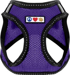Pawtitas Reflective Mesh Dog Harness, Purple, Small slide 1 of 9