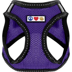 Pawtitas Reflective Mesh Dog Harness, Purple, Small
