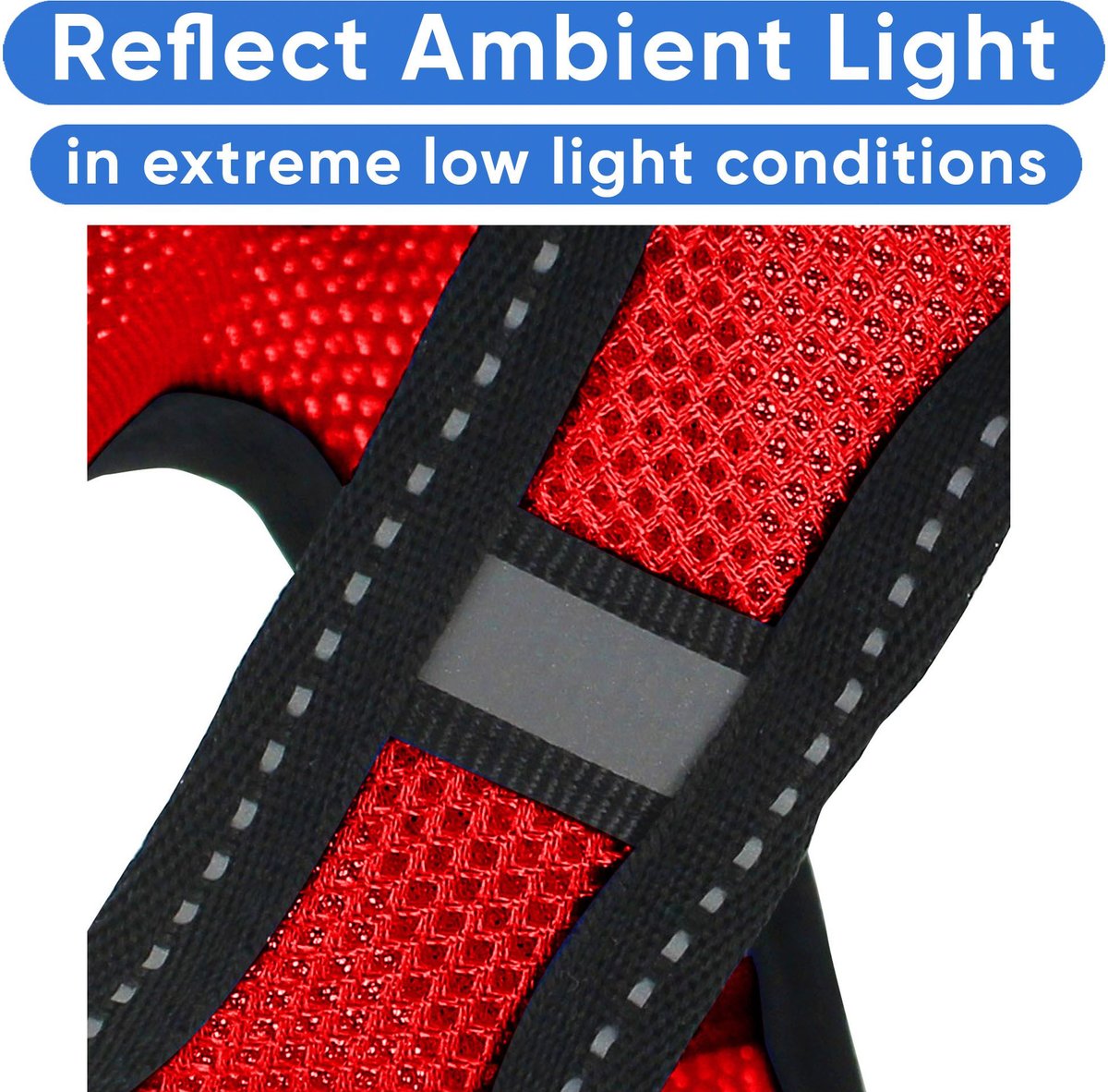 Pawtitas Reflective Mesh Dog Harness