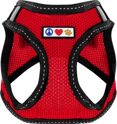 Pawtitas Reflective Mesh Dog Harness, Red, X-Small