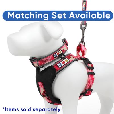 Show full view: Pawtitas Reflective Padded Dog Collar, Camouflage Pink, Medium slide 7 of 9