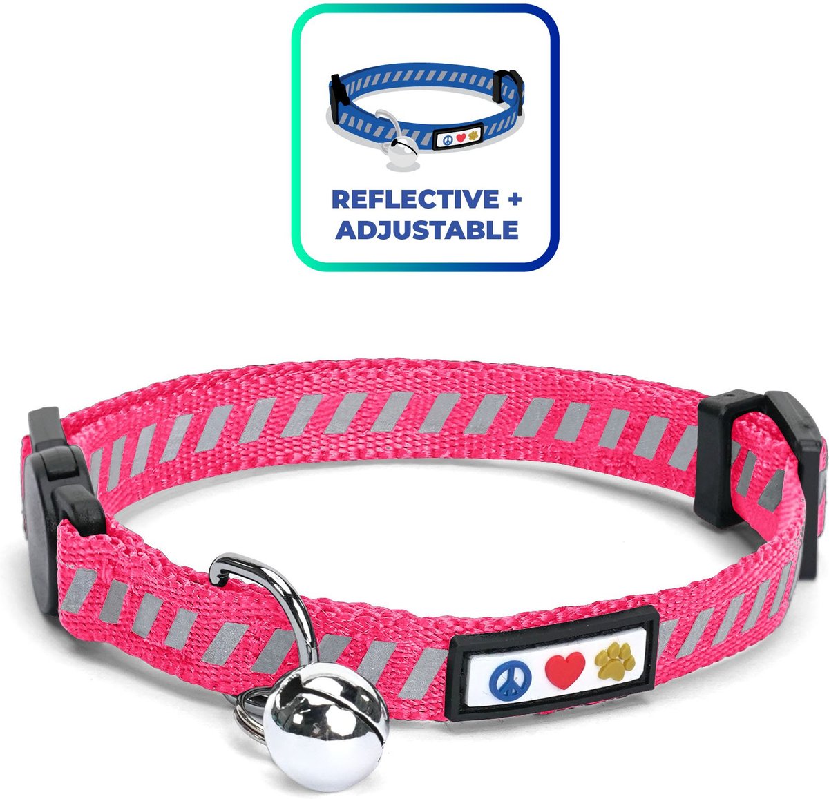 Pawtitas Reflective Traffic Cat Collar
