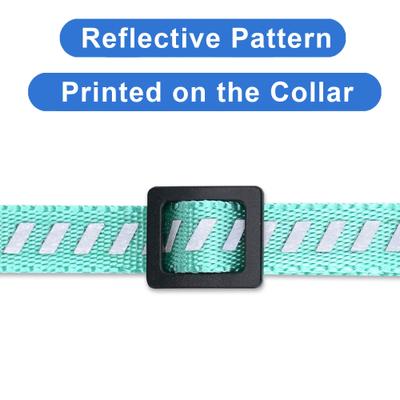 Show full view: Pawtitas Reflective Traffic Cat Collar, Teal, Standard slide 5 of 9