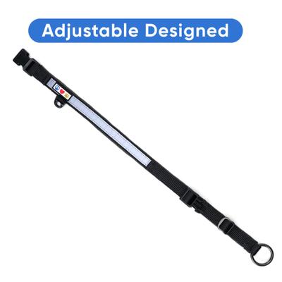 Show full view: Pawtitas Soft Adjustable Reflective Padded Dog Collar, Black, Medium/Large: 14 to 20-in neck, 3/4-in wide slide 3 of 12