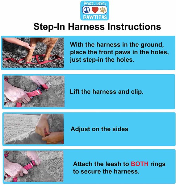 Show full view: Pawtitas Solid Dog & Cat Harness, Black, Small slide 7 of 9
