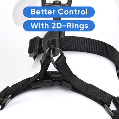 Show full view: Pawtitas Solid Dog & Cat Harness, Black, X-Small slide 5 of 9