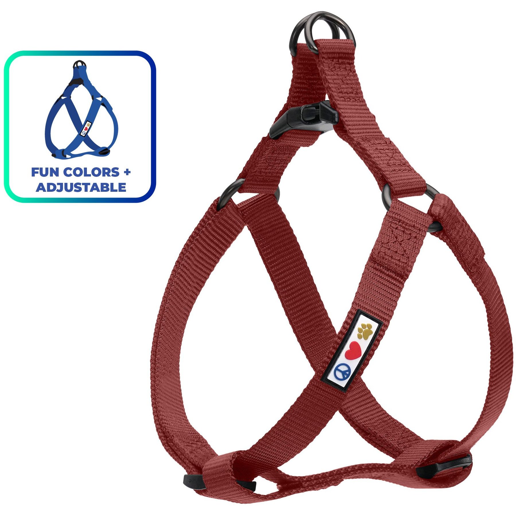 Pawtitas Solid Dog & Cat Harness, Brown, X-Small: 10 to 15-in chest