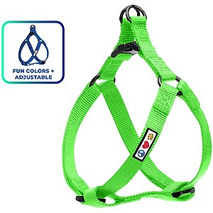 Pawtitas Solid Dog & Cat Harness, Green, Medium