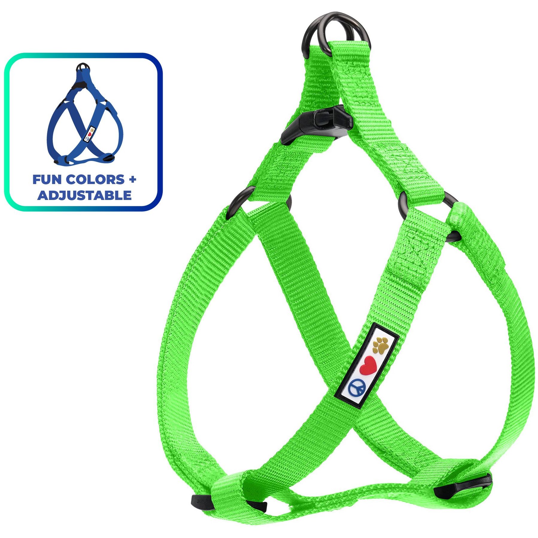 Pawtitas Pawtitas Solid Dog & Cat Harness, Green, X-Small: 10 to 15-in chest
