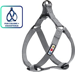 Pawtitas Solid Dog & Cat Harness, Grey, Small