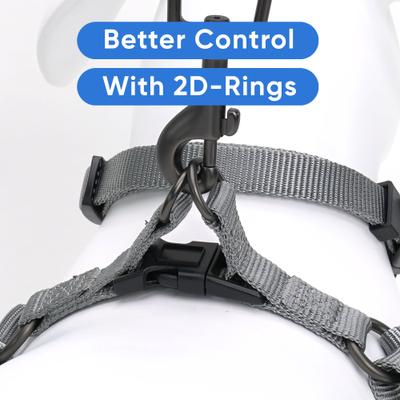 Show full view: Pawtitas Solid Dog & Cat Harness, Grey, Small slide 5 of 9