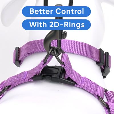 Show full view: Pawtitas Solid Dog & Cat Harness, Purple Orchid, X-Small slide 5 of 9