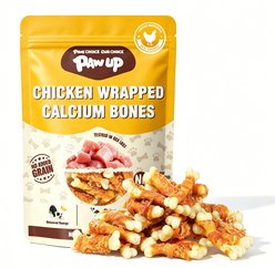 Pawup Chicken Wrapped Calcium Bone Dog Treats, 10.6-oz bag