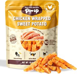 Pawup Chicken Wrapped Sweet Potato Grain-Free Dehydrated Dog Treats, 10.6-oz bag
