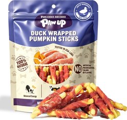 Pawup Grain-Free Duck Wrapped Pumpkin Biscuits Dog Treats, 10.6-oz bag