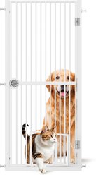 Pawvilion Extra Tall Doorway Adjustable Wide No Drilling Pressure Mount Kit Metal Dog & Cat Gate, White, 2 x 30 x 61-in slide 1 of 9