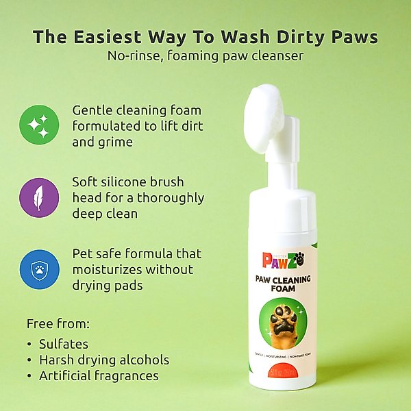 Show full view: Pawz Paw Dog & Cat Cleaning Foam, 5-oz slide 6 of 7