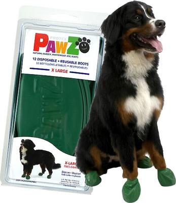 PAWZ Waterproof Dog Boots, 12 count, Yellow, XX-Small - Chewy.com