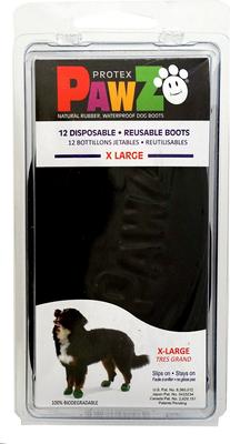 Show full view: Pawz Waterproof Dog Boots, Black, X-Large, 12 count slide 6 of 10